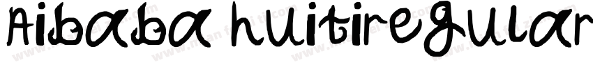 Aibaba huitiregular字体转换